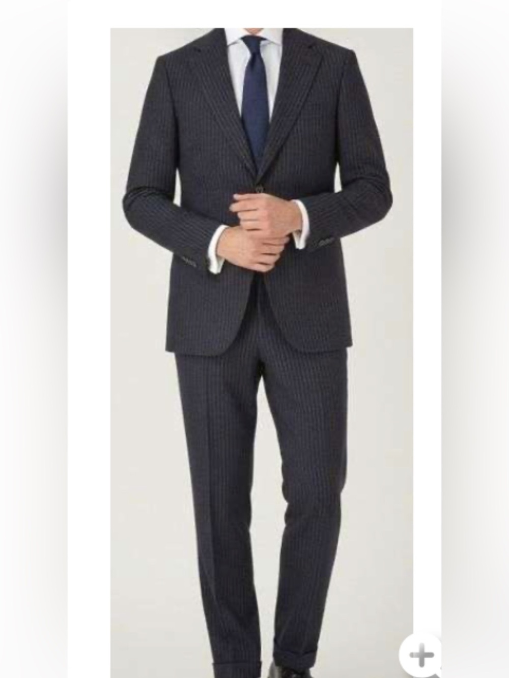 👔 Burberry Pinstripe Wool Suit Jacket & Trousers